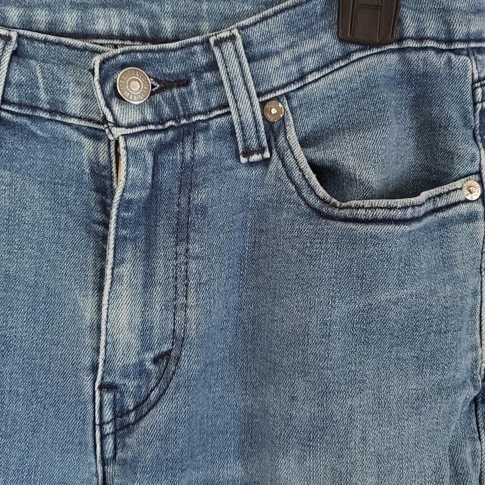 Levi's Blue Straight-Leg Jeans with‎ Gradient Effect